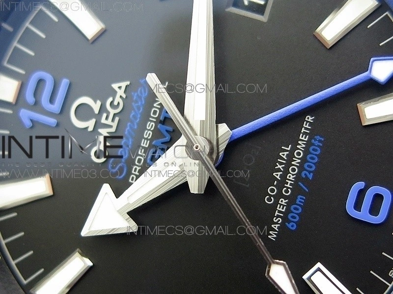 Planet Ocean 45.5mm Deep Black Real Ceramic VSF 1:1 Best Edition on Black Nylon Strap A8906 Super Clone